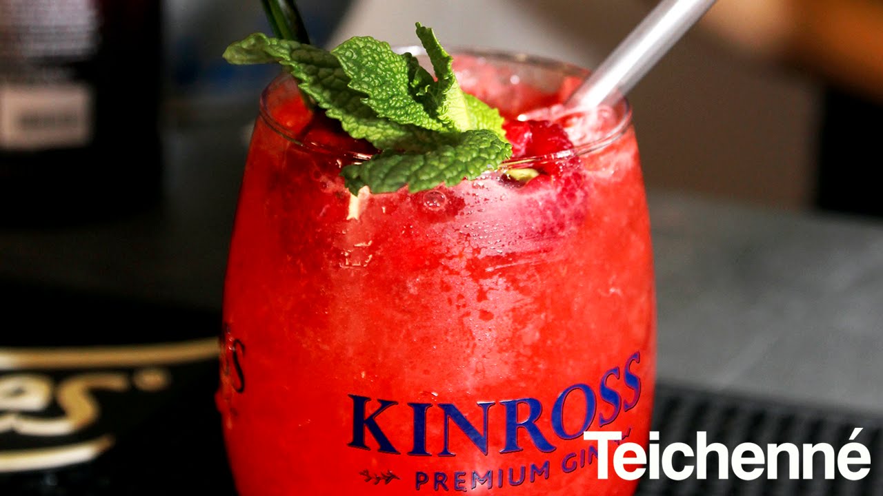 Cómo preparar Cocktail con ginebra frutos rojos PINK FLOYD by Teichenné