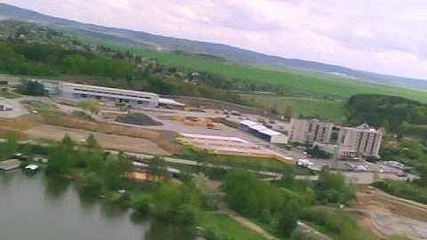 Multiplex TwinStar with floats and with on-board 20g camera , take off and flight 1