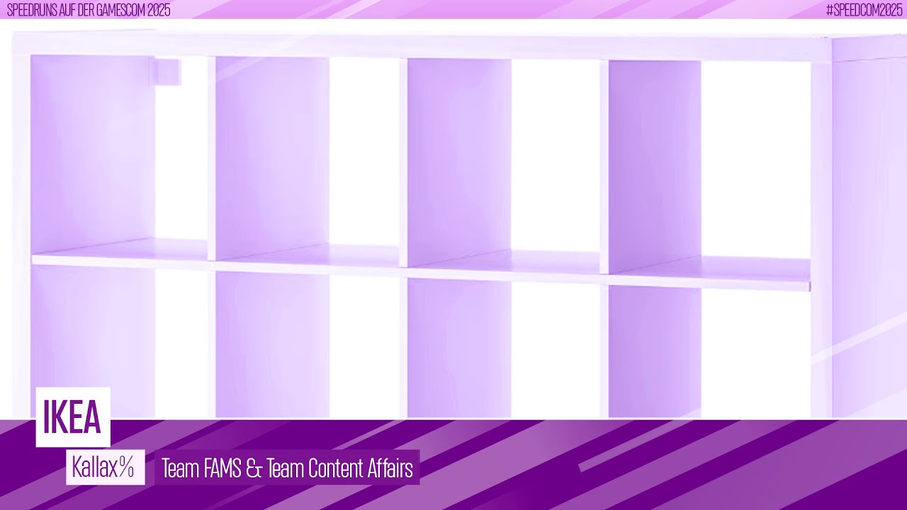 Speedruns auf der gamescom 2025 | IKEA (Kallax%) von Senad, Vero, Lilischote & ChickenMcNuggi3s