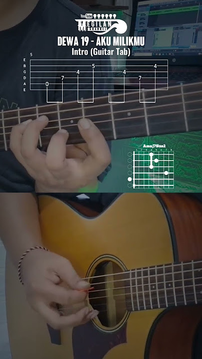 Aku Milikmu - Dewa19 (Intro Guitar Tab) ‼️ #dewa19 #akumilikmu