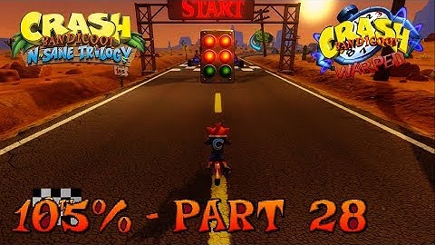 Crash Bandicoot 3 - N. Sane Trilogy - 105% Walkthrough, Part 28: Orange Asphalt (Gem)