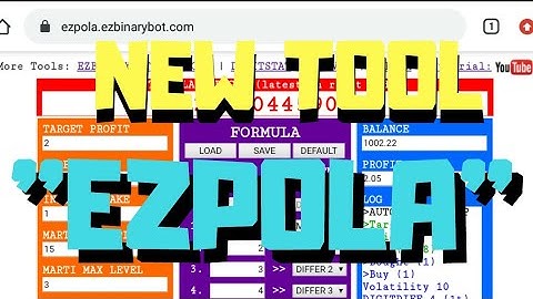 NEW BINARY TRADING TOOL : EZPOLA & HOW TO USING EZPOLA
