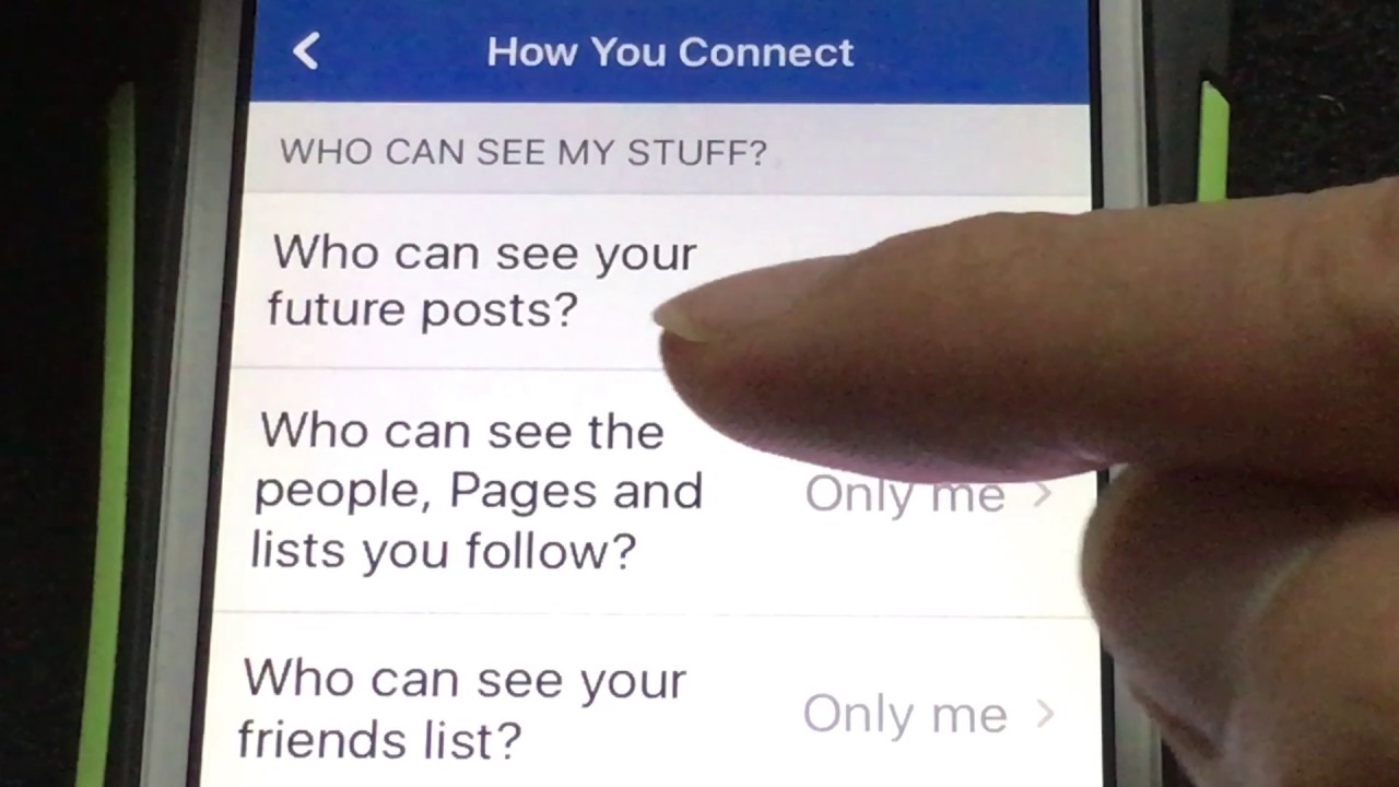 การตั้งค่า Facebook ให้เป็นสาธารณะ บนมือถือ iphone
