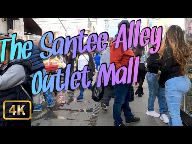 ⁣The Santee Alley Outlet Mall Los Angeles