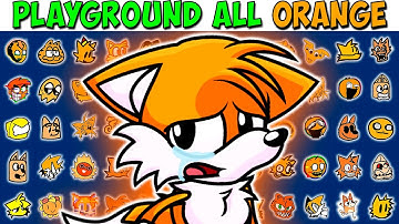 FNF Character Test | Gameplay VS My Playground | ALL Orange Test #4