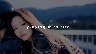 blackpink - playing with fire ( 𝘀𝗽𝗲𝗱 𝘂𝗽 + 𝗿𝗲𝘃𝗲𝗿𝗯 )