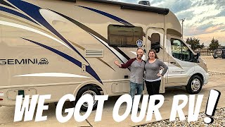 WE GOT OUR RV!!!  Picking up our 2021 Thor Gemini 23 TW from Texas  First Time RV Owners!!