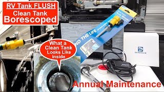 Pt#2 How to Flush RV Water Heater Tank Borescope Inspection after rinsing the tank