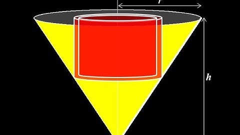 Derive the volume of a cone formula using calculus:  shell method to find volume of a circular cone.