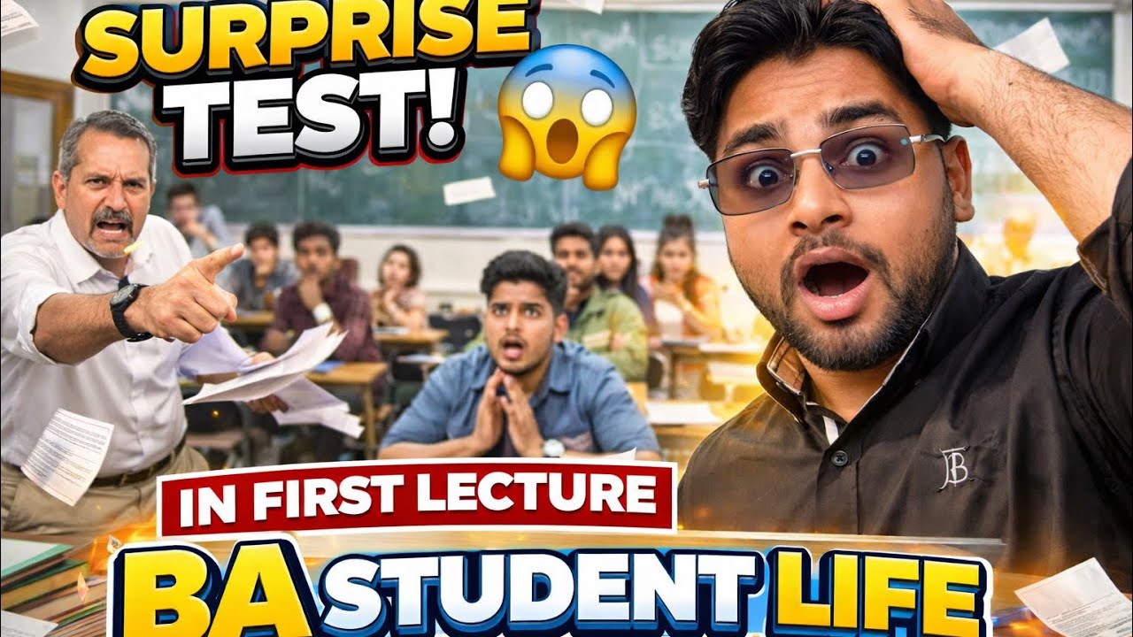 “Surprise Test 😱 | parchi Pakdi Gayi 😅 | BA Student Life Vlog” | Ronak Mella