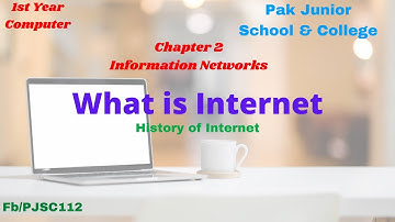 1st Year Computer| Ch 2| What is Internet.