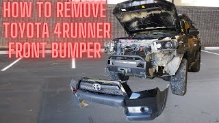 How To Remove A Front Bumper on a 5th Gen Toyota 4Runner