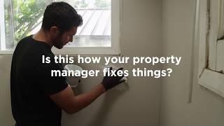 Is this how your property manager fixes things ? (Fixing Wall)