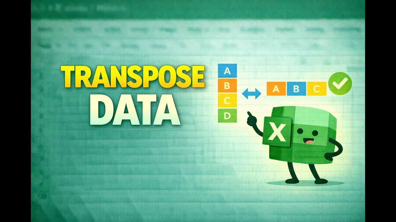 Master the TRANSPOSE Function in Excel (Rows to Columns Instantly ...