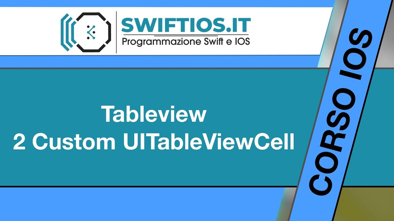 64 - TableView | 2 Custom UITableViewCell - IOS 12 e Xcode 10 ...