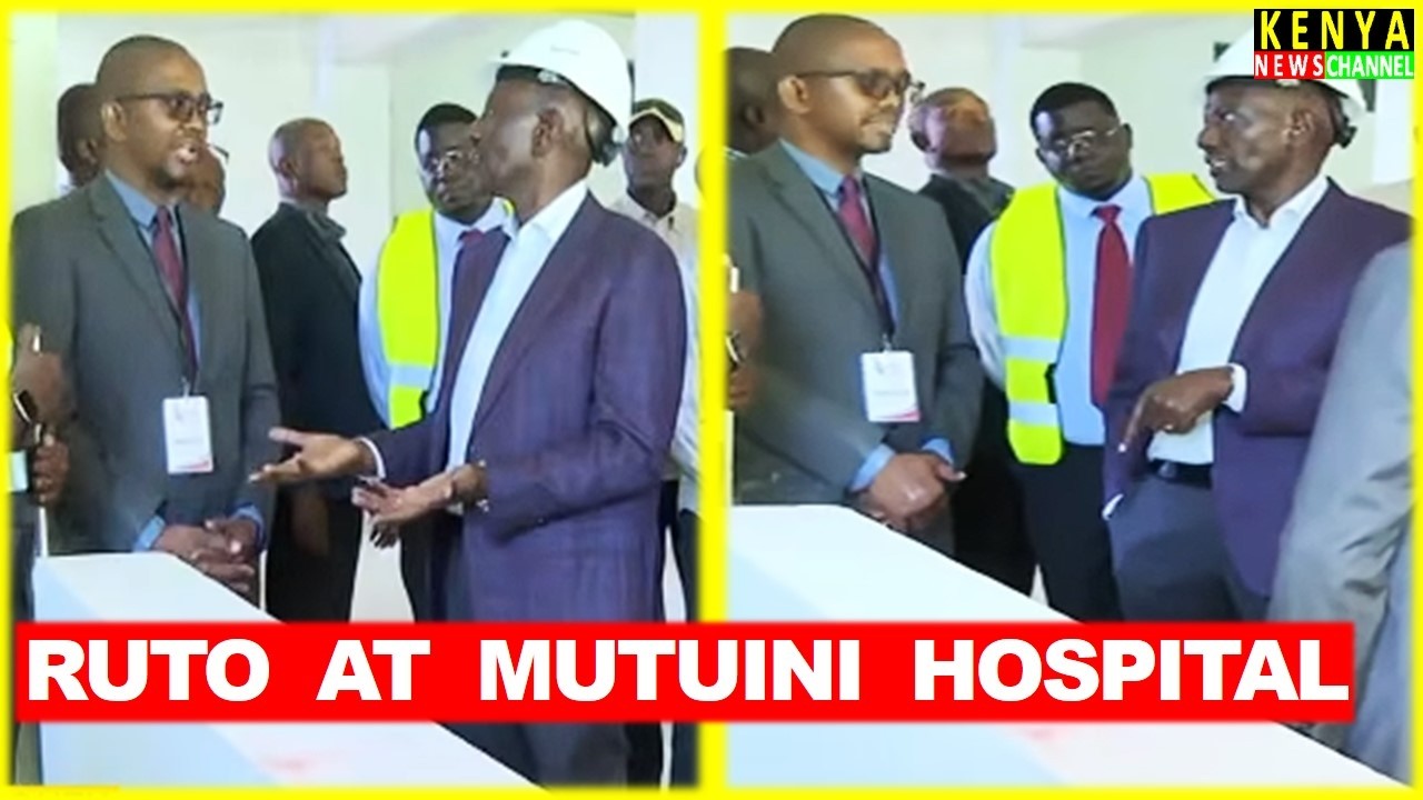 DRAMA! See what happened as TOUGH Ruto inspected Mutuini Hospital in Dagoretti South Nairobi
