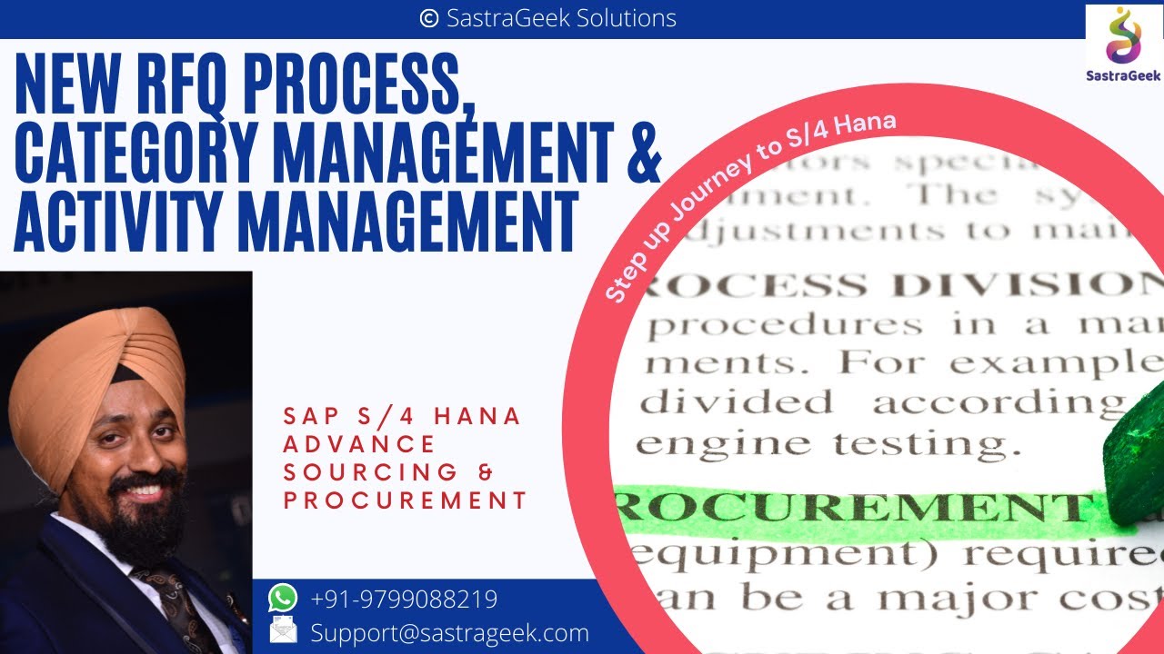 New Rfq Process Category Management And Activity Management Youtube