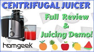 Homgeek Centrifugal Juicer Review | Best Juicer For Beginners 2022