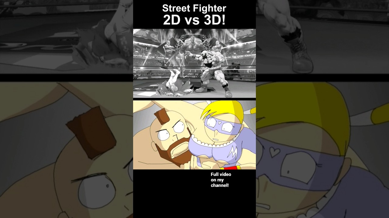 2D vs 3D Street Fighter Edition