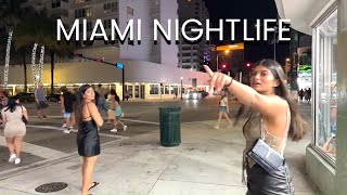MIAMI NIGHTLIFE Live! Walking SOUTH BEACH and Collins Avenue