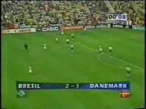 Brasil x Dinamarca Copa do Mundo 1998 Quartas de Final