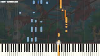 Video thumbnail of "Digimon Tamers - Days (Piano Tutorial) أغنية أبطال الديجيتال - الخطوة تدفع خطوة بيانو"