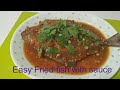 Fried black pomfret fish with soybean sauce/meidayly