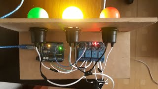 Semáforo con Arduino y Relés, con bombillos de 110V