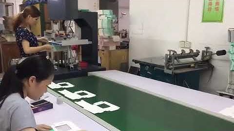 semi automatic window patching machine for comestic box