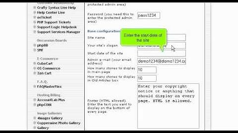 Installing PHP Nuke with Fantastico