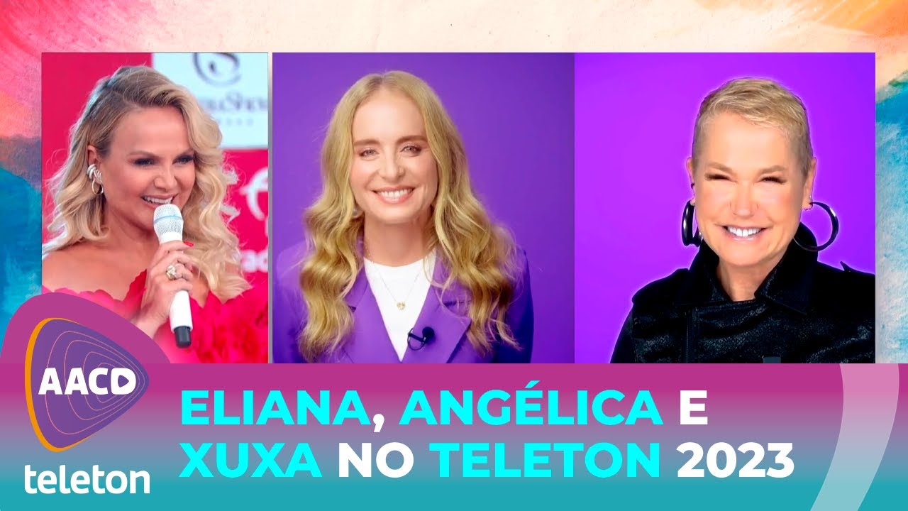 O encontro das loiras! Eliana, Xuxa e Angélica no Teleton 2023