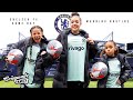 Girls first time playing for chelsea fc matc.ay morning routine