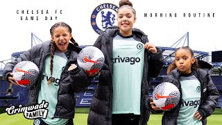 GIRLS *FIRST TIME* PLAYING FOR CHELSEA FC MATCHDAY MORNING ROUTINE!!!