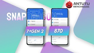 Snapdragon 7+ Gen 2 Vs Snapdragon 870 | Antutu Score & Specification