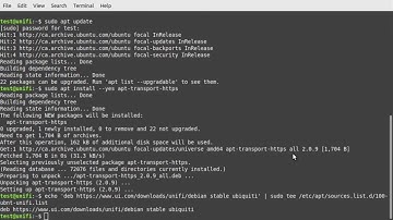 Unifi Console Ubuntu 20.04