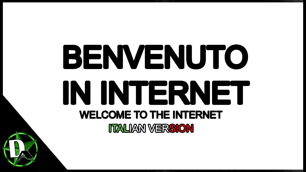 BENVENUTO IN INTERNET - Welcome To The Internet [ITALIAN VERSION] BO  BURNHAM 