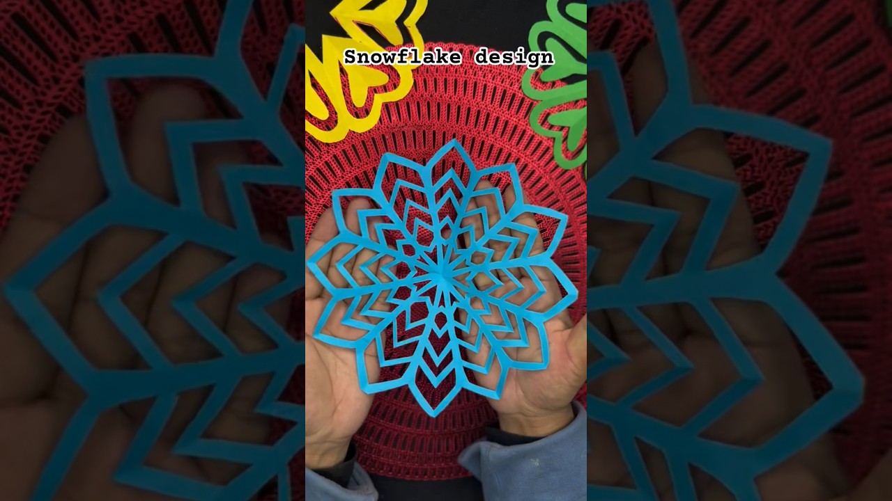 DIY Snowflake Craft – Perfect for Winter & Christmas ❄️ 