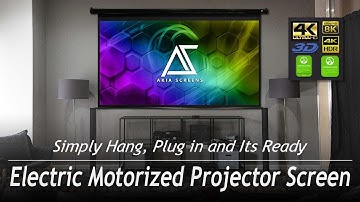 AKIA Screens® Motorized Electric 4:3 Wall/Ceiling Mounted Projector Screen