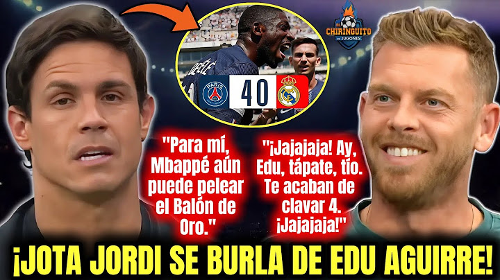 😂¡NO TE LO PIERDAS! Jota Jordi SE BURLA de Edu Aguirre en el Chiringuito Tras el Ridículo del Madrid