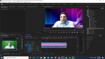 How to Remove Green Screen in Adobe Premiere cc | Chroma Key, Remove Background |Tutorial Urdu/Hindi