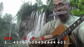 Nº 019 La Bamba(Los Lobos)armonica C cover+guitarra Mundharmonika chords