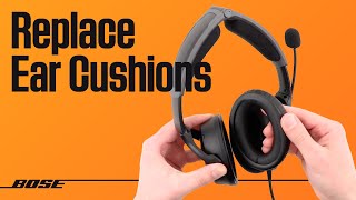 Bose A30 Aviation Headset – How to Replace Ear Cushions