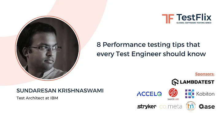 “8 Performance testing tips that every Test Engineer should know.” by Sundaresan Krishnaswami