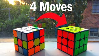 HOW TO SOLVE RUBIK'S CUBE IN 4 MOVES! screenshot 5