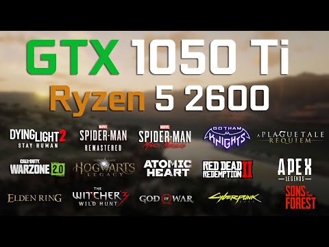 GTX 1050 Ti - Ryzen 5 2600 in 2023 - Test in 15 Games