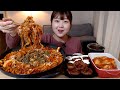 매콤한 콩나물 듬뿍 낙지볶음 볶음밥 떡갈비 배추김치 먹방 Nakji Bokkeum Spicy Stir-fried Octopus TteokGalbi Koreanfood mukbang