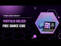 Build a Portfolio Website with HTML, CSS & JavaScript | Portfolio Builder Project