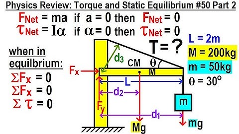 Physics Review: Torque and Static Equilibrium #50  Part 2