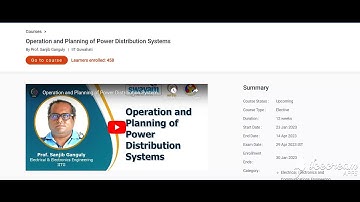OPERATION AND PLANNING OF POWER DISTRIBUTION SYSTEMS