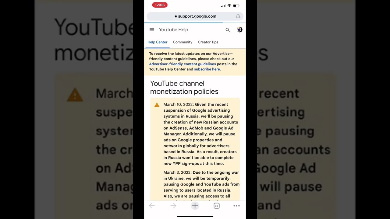 How to check YouTube Monetization policy 2022